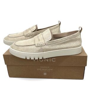 Vionic Chantel Vio Motion Supportive Leather Suede Loafers Women’s 12 Orthotic